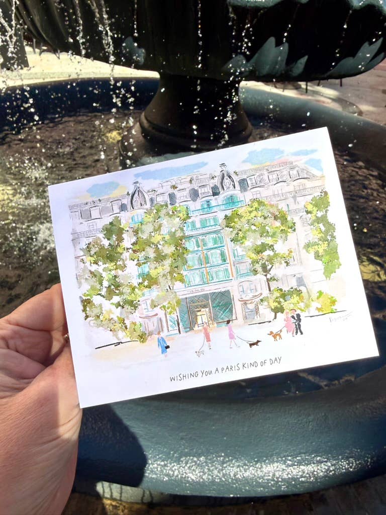 WISHING YOU A PARIS KIND OF DAY-NOTECARD