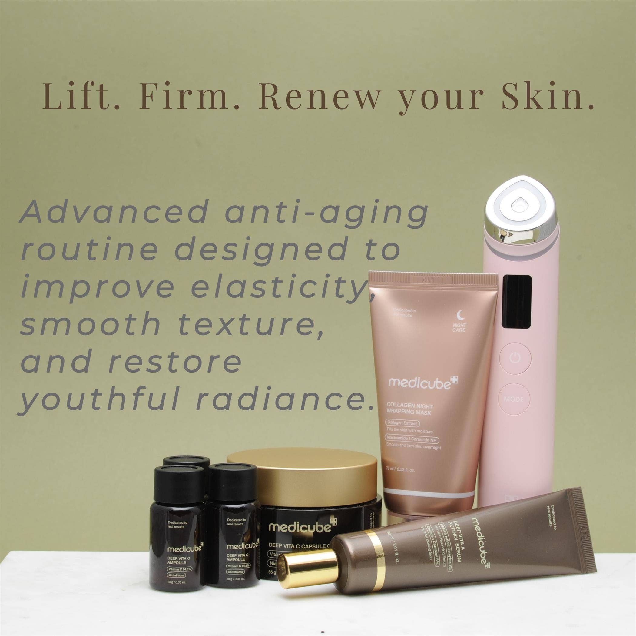 Anti Aging Care Routine Advanced Set Pink Booster Pro