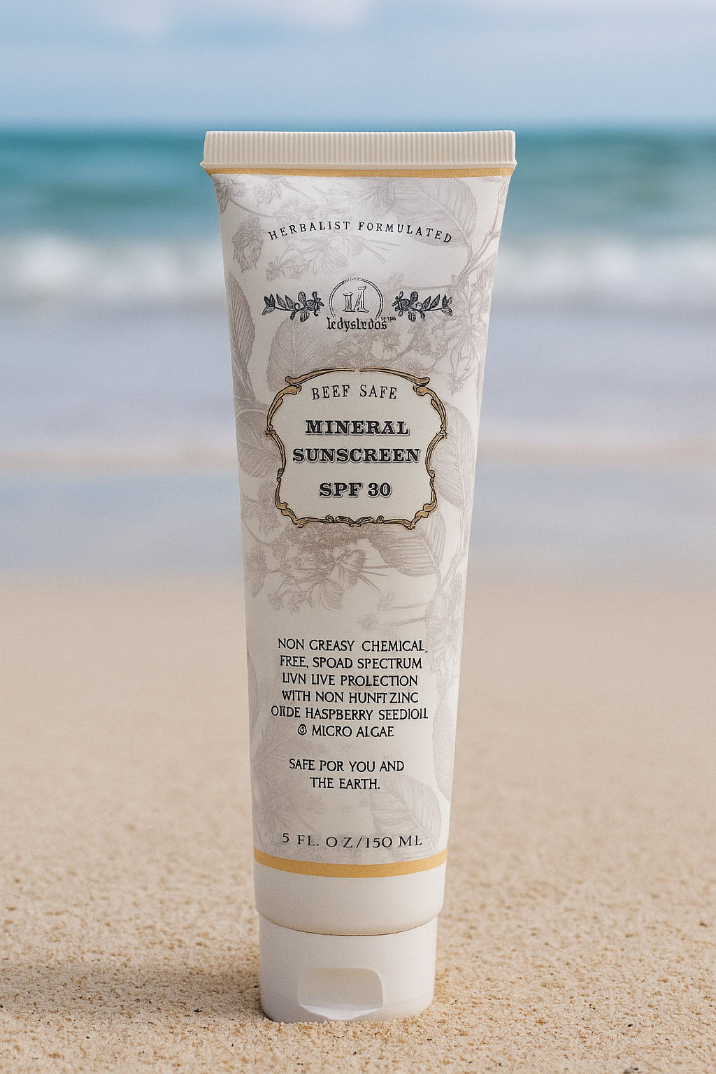 Reef Safe Vegan Mineral Face and Body Sunscreen