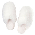 Plush Mohair Slippers - Ivory