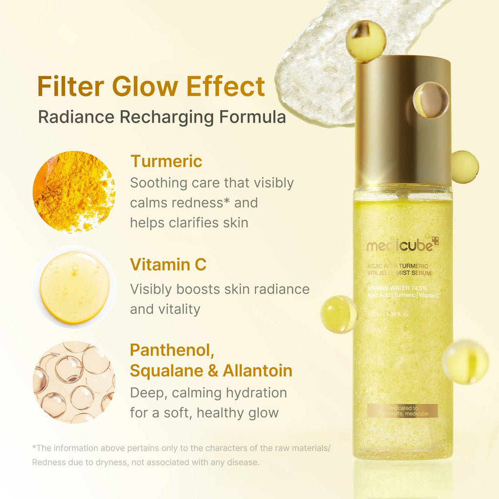[Medicube] Kojic Acid Turmeric Vitamin Gold Jelly Mist Serum