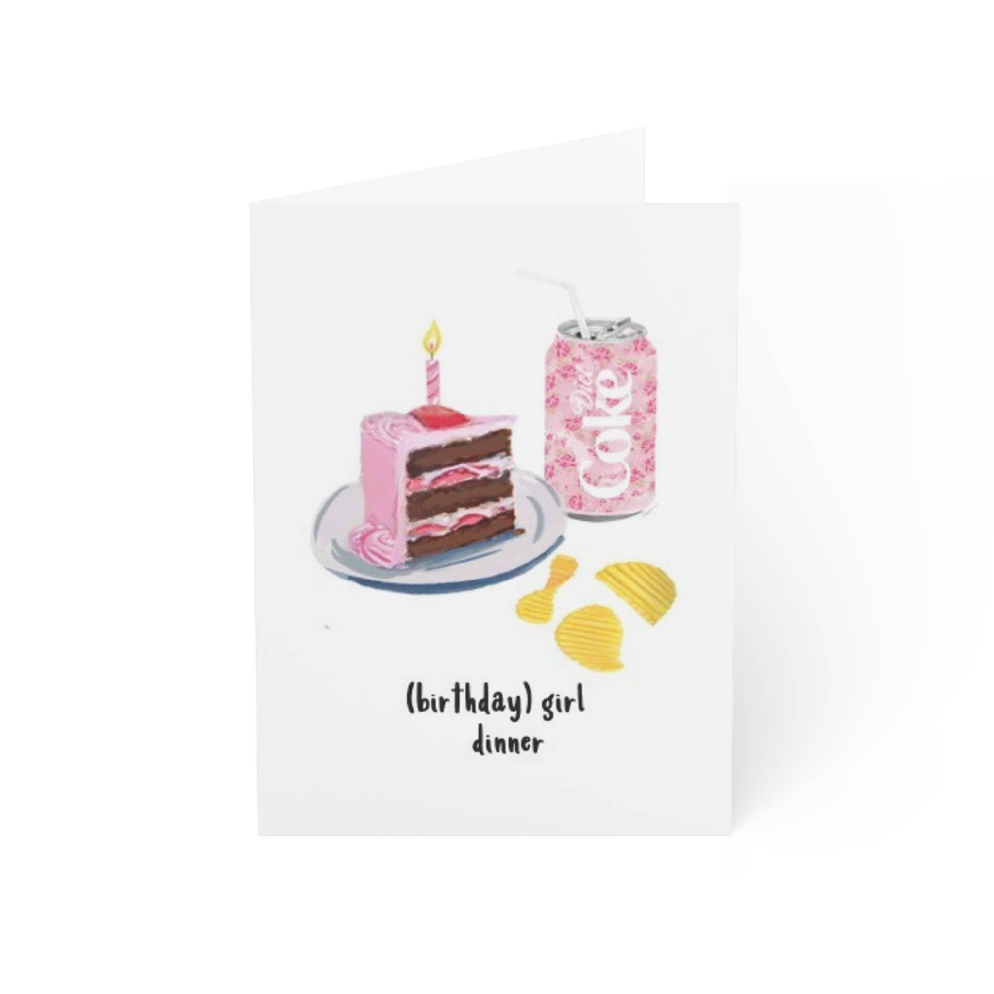 BIRTHDAY GIRL DINNER - Note Card 