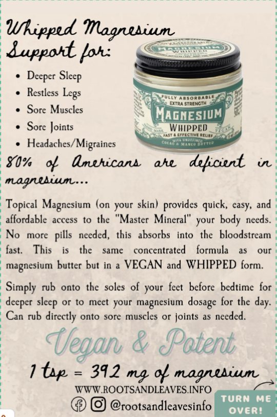 Magnesium Whipped Body Butter