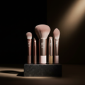 Real Techniques New Nudes Nothing But You Face Kit dramatic moody editorial photo