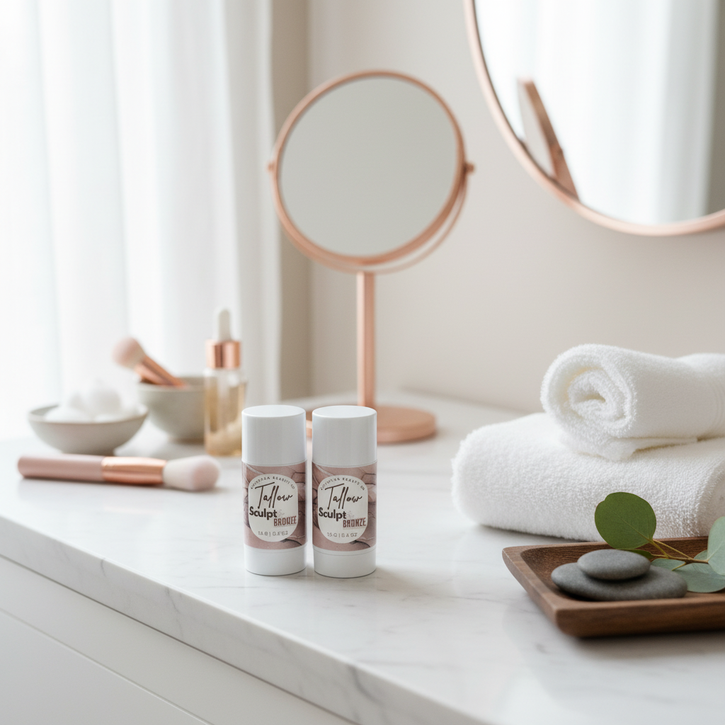 Tallow Sculpt Bronze in luxurious spa setting